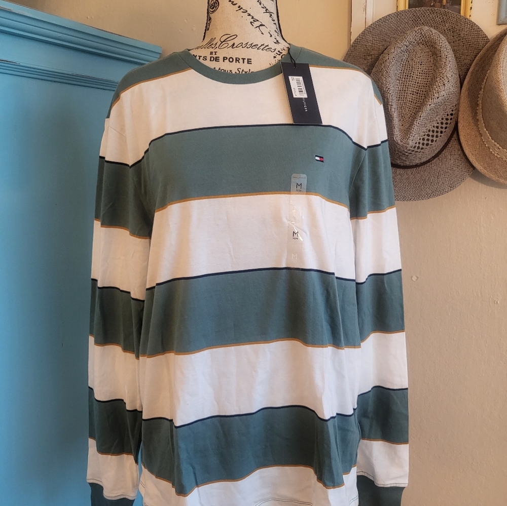 Men's Tommy Hilger Long Sleeve Striped Shirt - size medium